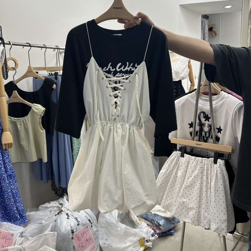 VENEFIT東大門㊣代購女裝新款推薦25春夏時尚連衣裙不含內搭VENEFIT/JENNIE連衣裙