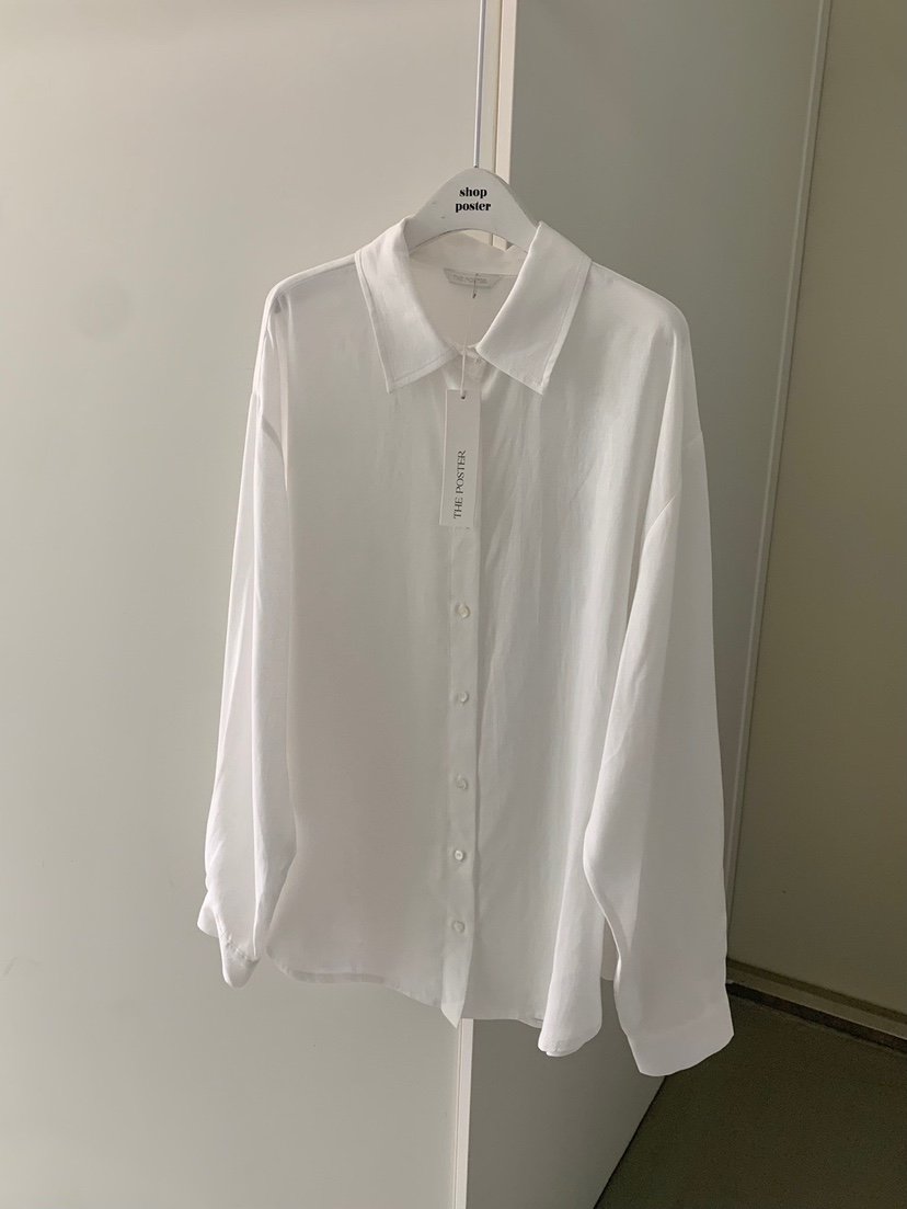 SHOP POSTER韓國直郵㊣女士新款熱賣25春夏襯衫蕾絲衫亞麻布SHOP_POSTER襯衫/蕾絲衫