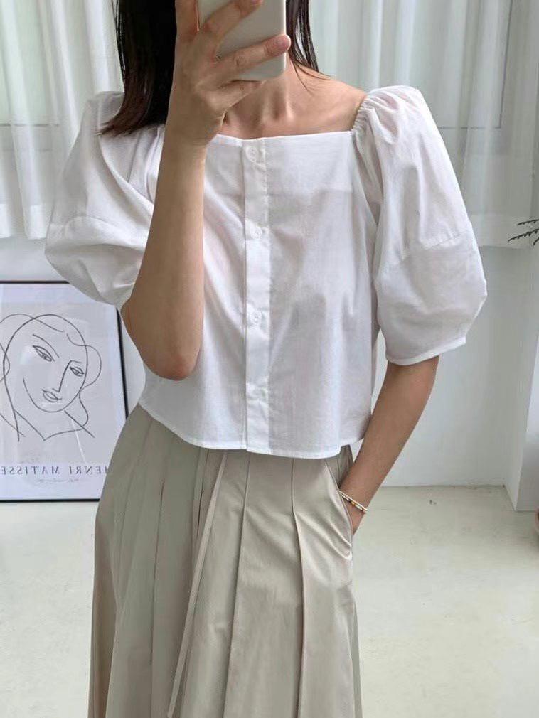 MARID東大門㊣直郵女裝新款熱賣人氣推薦職業休閑襯衫蕾絲衫MARID襯衫/蕾絲衫