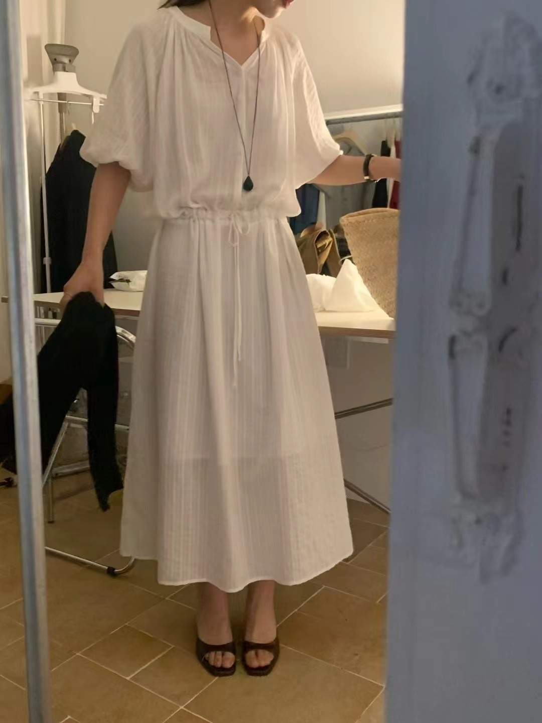 FEVER東大門㊣代購女士新品25春夏真品休閑時尚熱賣人氣連衣裙FEVER連衣裙