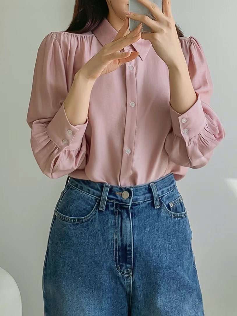 MARID韓國代購㊣女裝新品人氣休閑推薦時尚真品職業襯衫蕾絲衫MARID襯衫/蕾絲衫