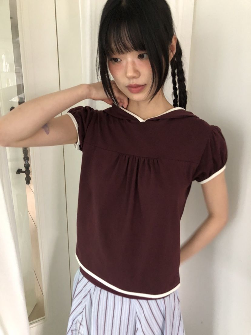 FLASH韓國直郵㊣女士新品人氣熱賣推薦25春夏時尚T恤連帽衫FLASHT恤
