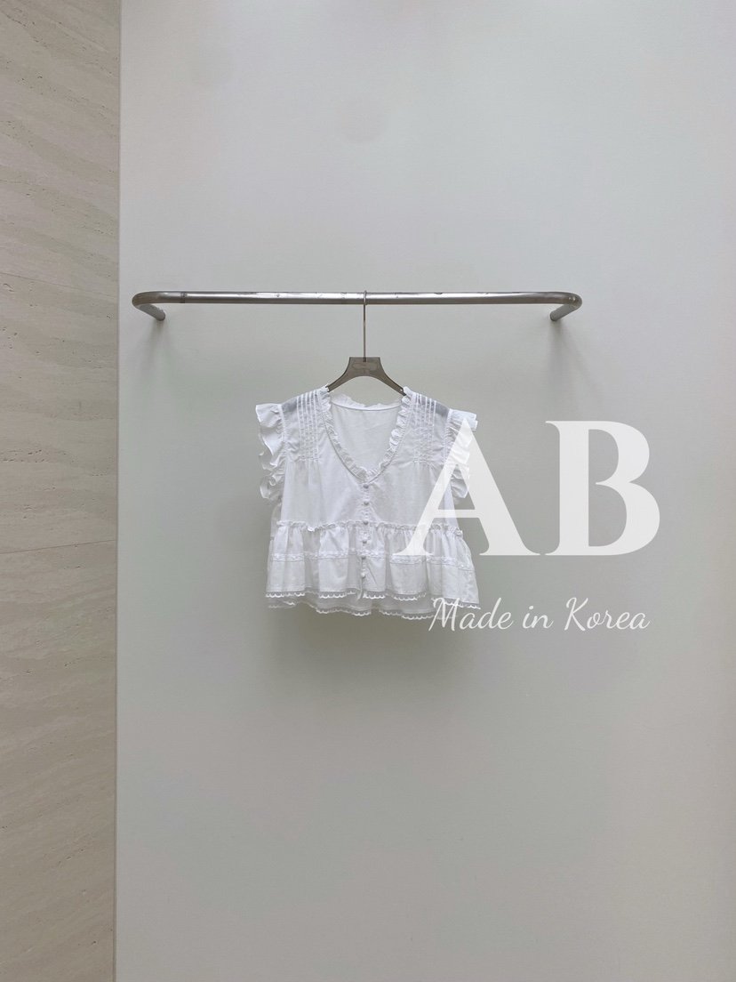 AB東大門㊣代購女裝新品人氣熱賣休閑推薦25春夏襯衫蕾絲衫AB襯衫/蕾絲衫