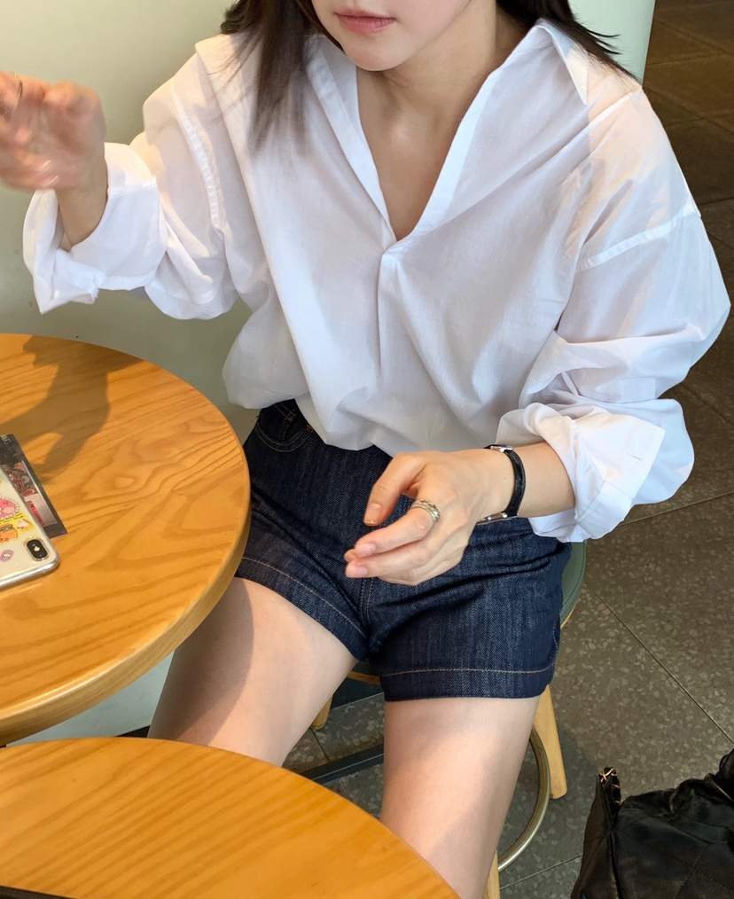 COURGETTE東大門㊣實拍女裝新款時尚人氣熱賣休閑襯衫蕾絲衫COURGETTE襯衫/蕾絲衫