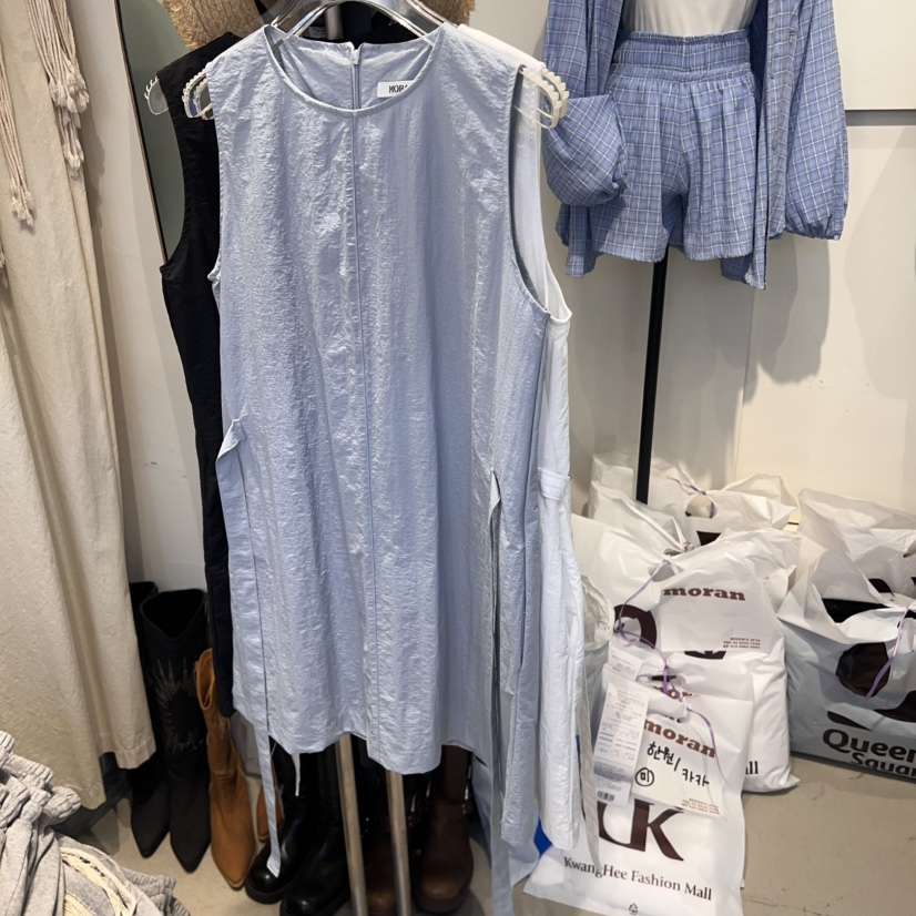 MORAN韓國代購㊣女裝新品休閑熱賣真品推薦職業時尚人氣連衣裙MORAN/MOSCO連衣裙
