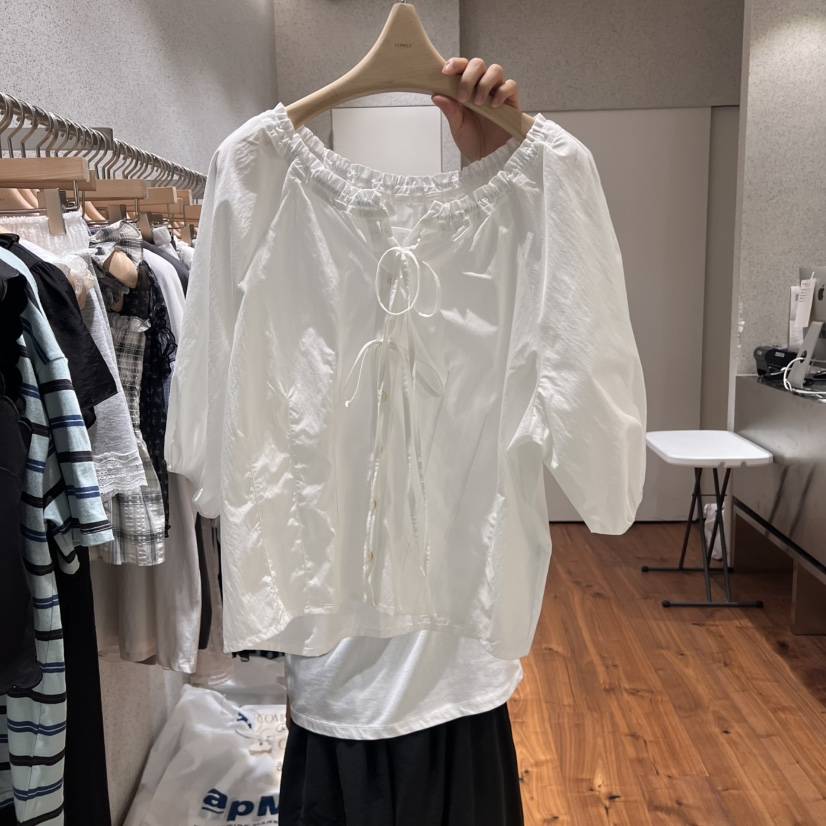 COMELY東大門㊣代購女士新款時尚職業熱賣真品25春夏襯衫蕾絲衫COMELY襯衫/蕾絲衫