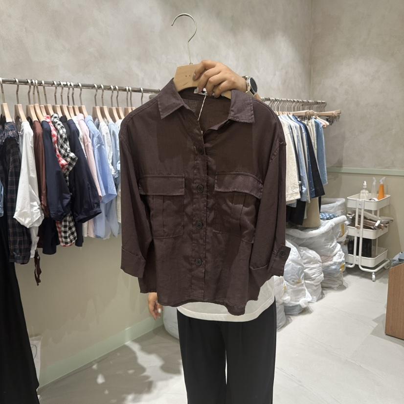 DELI JENNY東大門㊣直郵女士新款職業熱賣25春夏襯衫蕾絲衫DELI JENNY襯衫/蕾絲衫