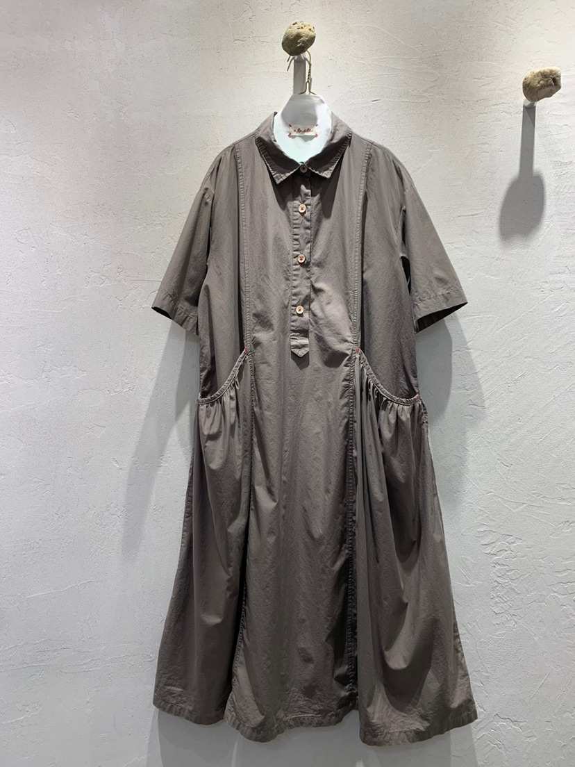 AT NOTE韓國代購㊣女士新款25春夏職業推薦連衣裙口袋棉質AT NOTE連衣裙