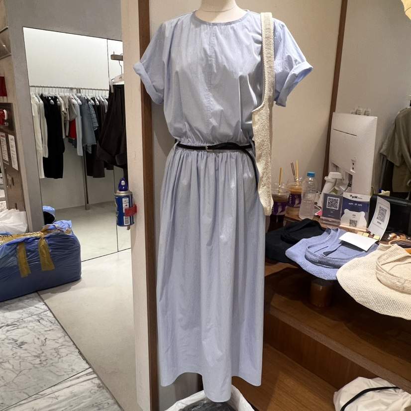 LOFN東大門㊣代購女裝新款人氣休閑時尚25春夏連衣裙不含腰帶LOFN連衣裙