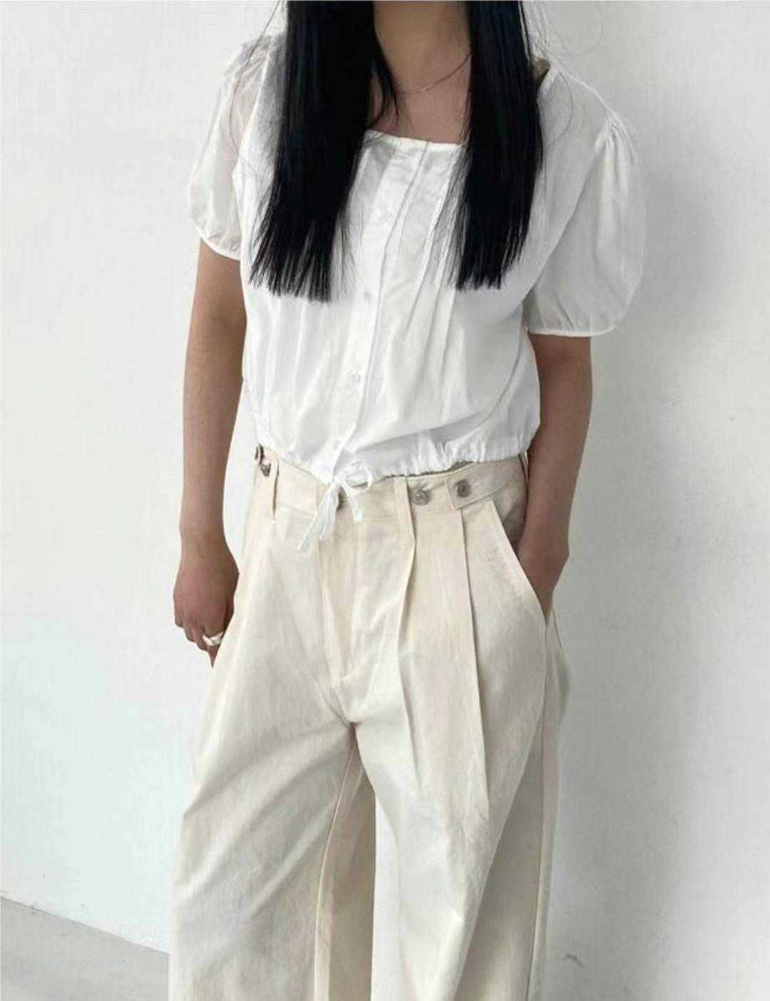 GAMGAK韓國直郵㊣女裝新款真品熱賣職業推薦人氣襯衫蕾絲衫GAMGAK襯衫/蕾絲衫
