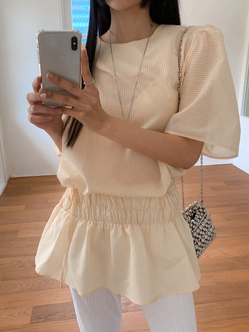 GOYOU韓國直郵㊣女裝新款25春夏熱賣職業休閑人氣襯衫蕾絲衫de goyou襯衫/蕾絲衫