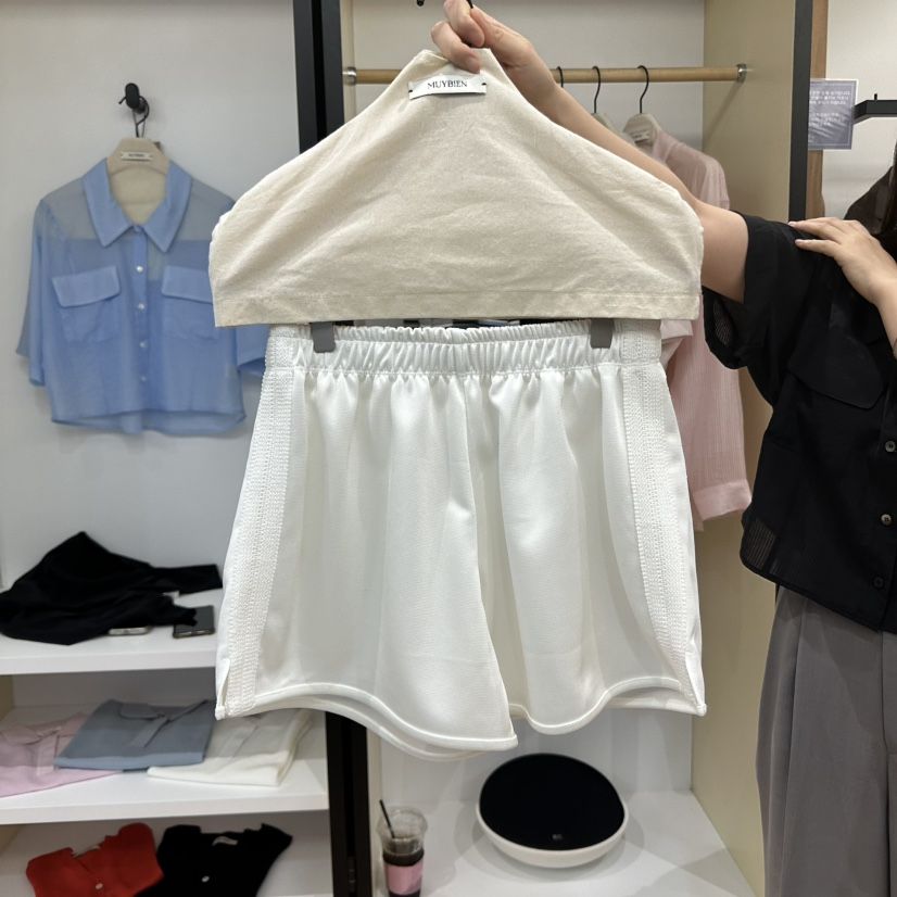 MUYBIEN東大門㊣直郵女裝新款25春夏熱賣真品時尚推薦人氣短褲MUYBIEN短褲