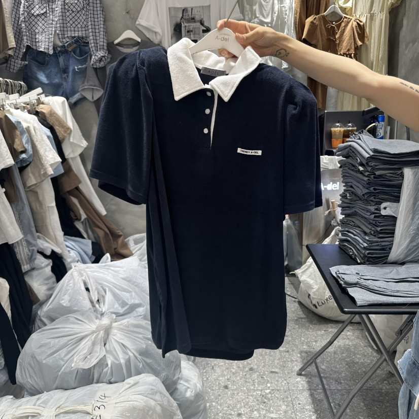 A-DEL韓國代購㊣女裝新品休閑職業熱賣25春夏真品時尚推薦T恤A-DELT恤
