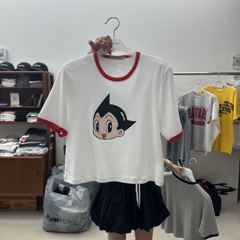 INTHEEND韓國代購㊣女士新品推薦時尚真品人氣25春夏職業T恤INTHEENDT恤