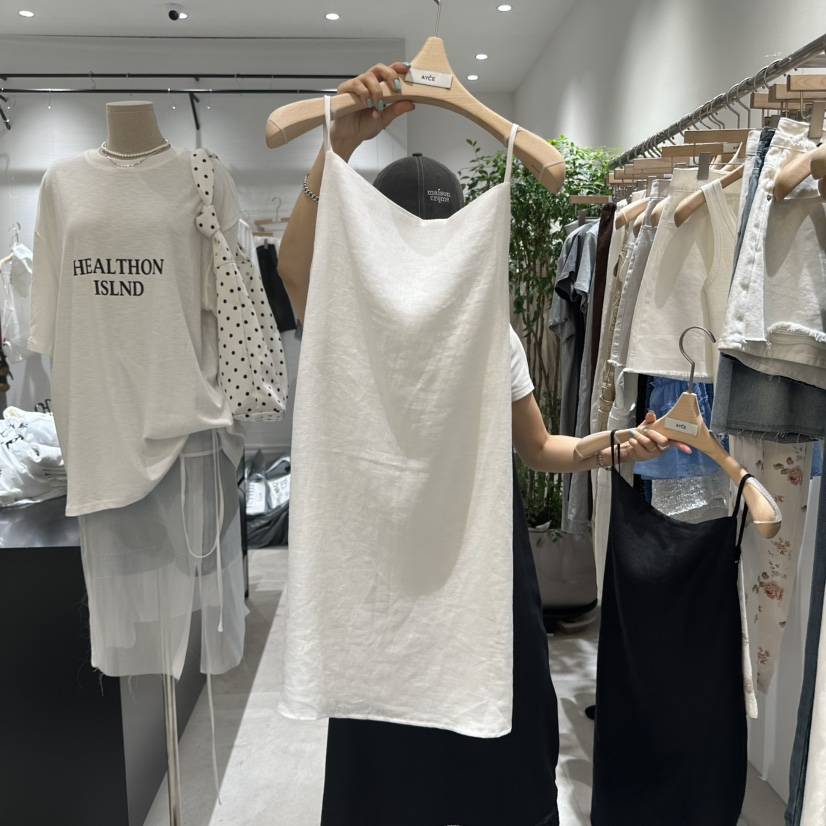 AYCE韓國直郵㊣女裝新品休閑真品人氣時尚25春夏吊帶背心亞麻101SHOWROOM/AYCE吊帶/背心