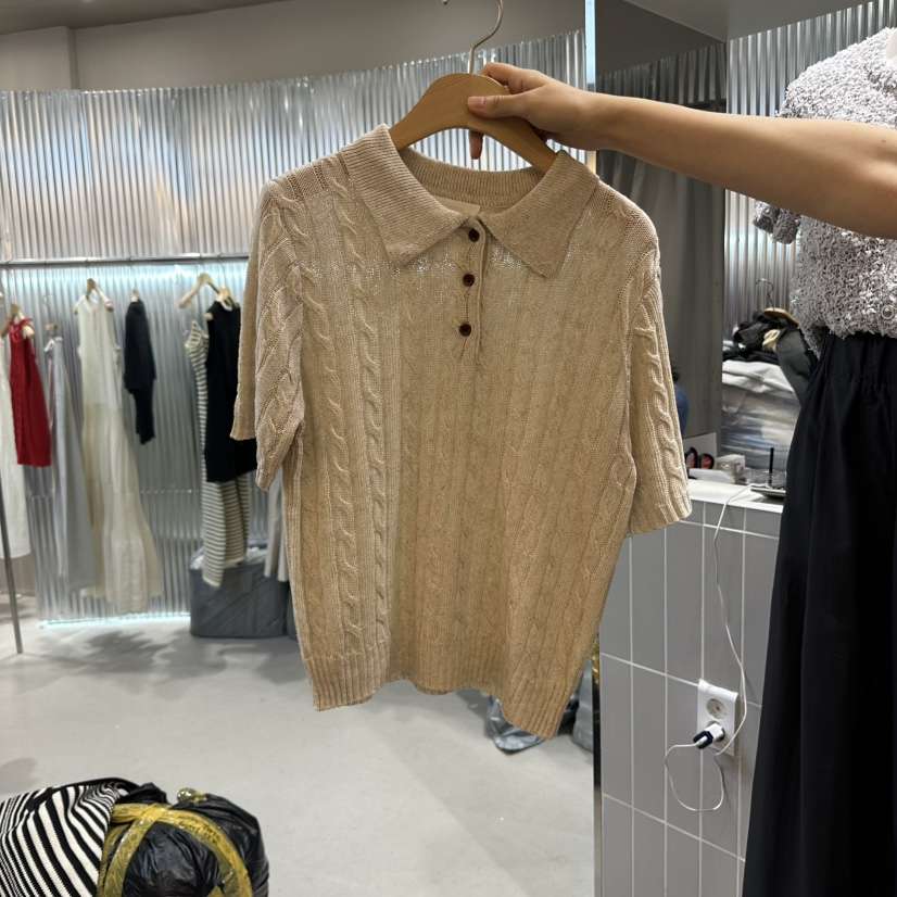 ALEGRE東大門㊣實拍女裝新款時尚熱賣推薦真品職業25春夏針織衫ALEGRE針織衫