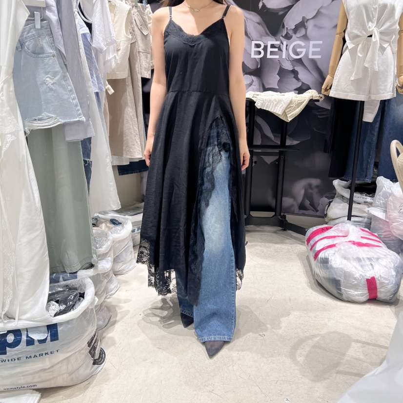DARKBEIGE韓國代購㊣女裝新品熱賣人氣25春夏真品推薦連衣裙DARK BEIGE連衣裙