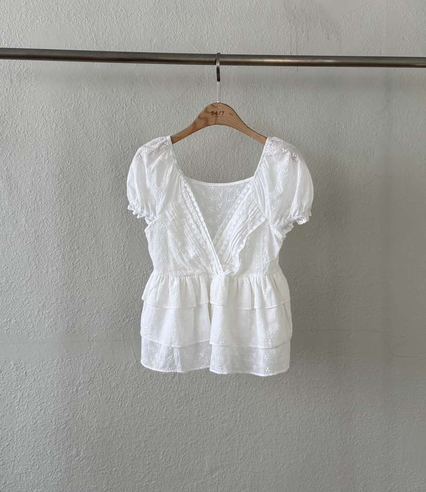 TWENTY FOUR SEVEN24-7韓國代購㊣女士新品人氣襯衫蕾絲衫TEWNTY FOUR SEVEN24-7襯衫/蕾絲衫