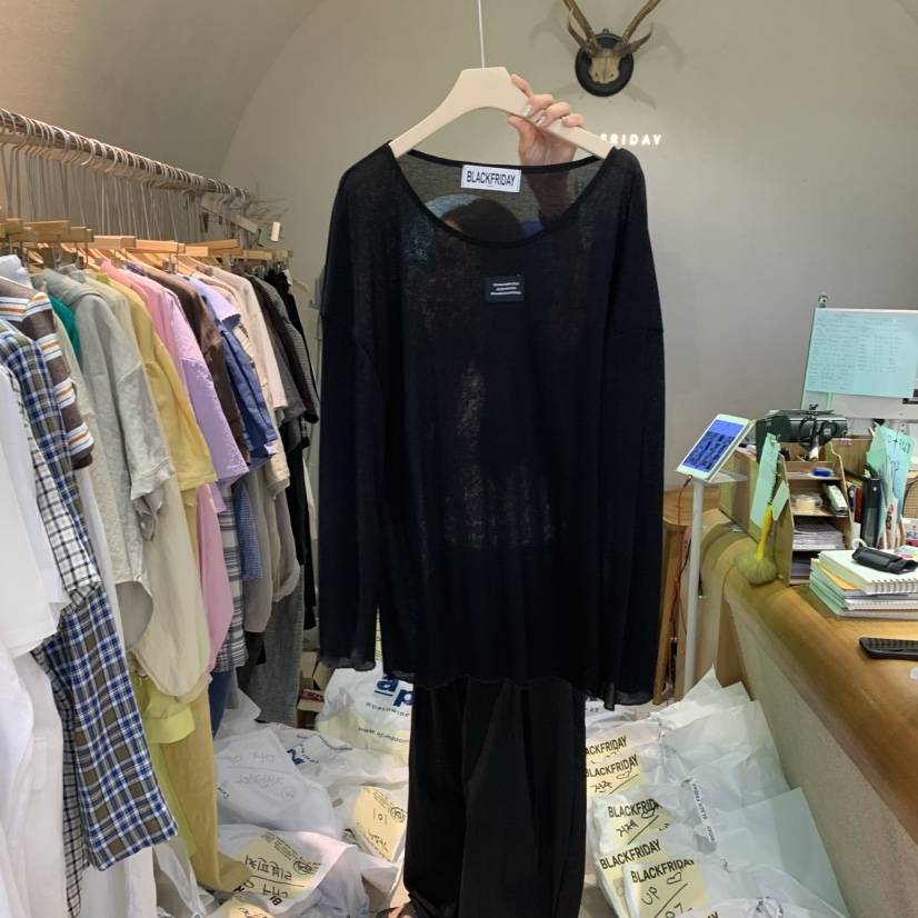 BLACKFRIDAY東大門㊣實拍女士新品推薦25春夏職業真品針織衫BLACK FRIDAY針織衫