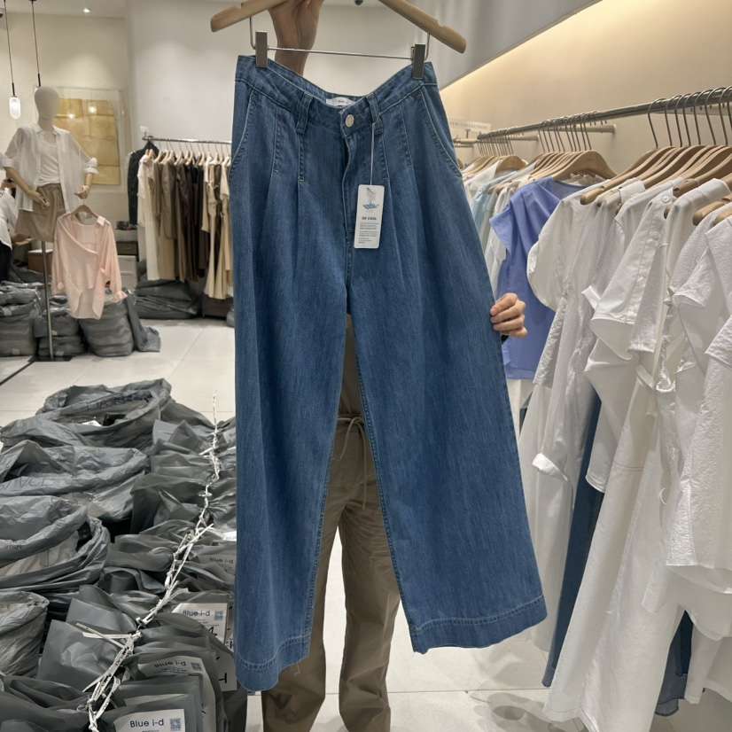 BLUEI-D韓國代購㊣女裝新品熱賣人氣25春夏推薦休閑牛仔褲Blue i-d牛仔褲