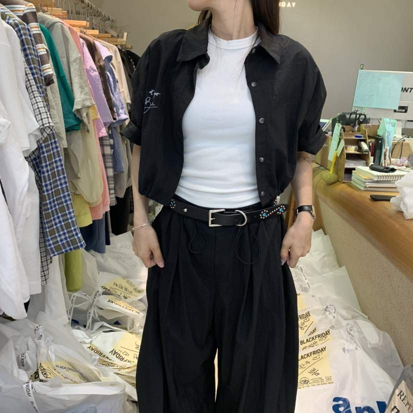 BLACKFRIDAY東大門㊣直郵女士新款休閑熱賣時尚推薦襯衫蕾絲衫BLACK FRIDAY襯衫/蕾絲衫