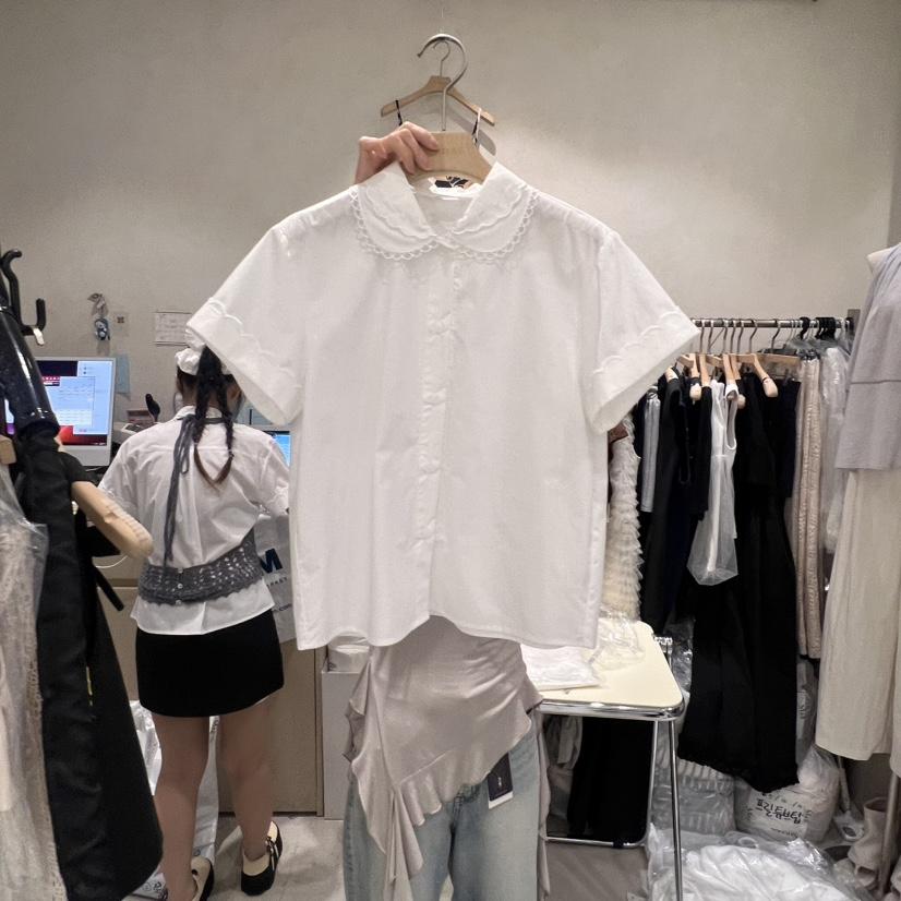 SALONDEMAG東大門㊣實拍女士新款推薦真品人氣襯衫蕾絲衫刺繡SALONDEMAG襯衫/蕾絲衫