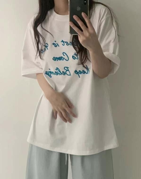 BBIBBICO韓國直郵㊣女士新款人氣時尚真品推薦休閑職業25春夏T恤BBIBBICOT恤