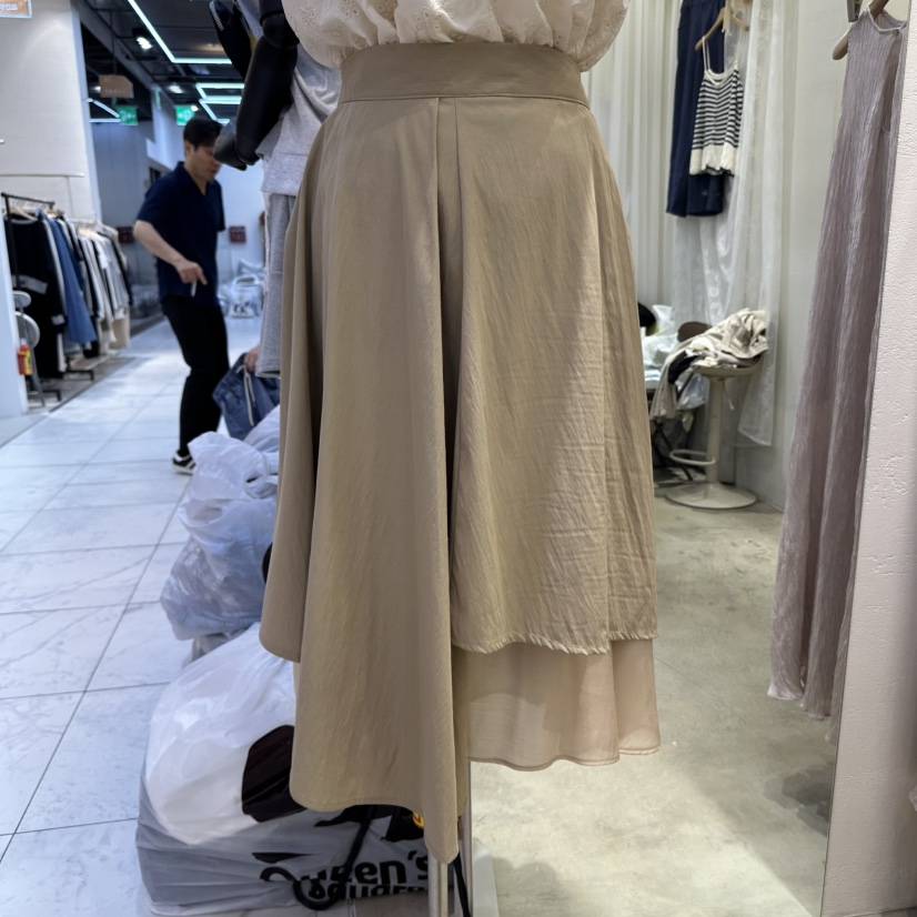 HOLYBANANA韓國直郵㊣女士新款25春夏休閑推薦人氣時尚長裙groovy.H/HOLYBANANA長裙