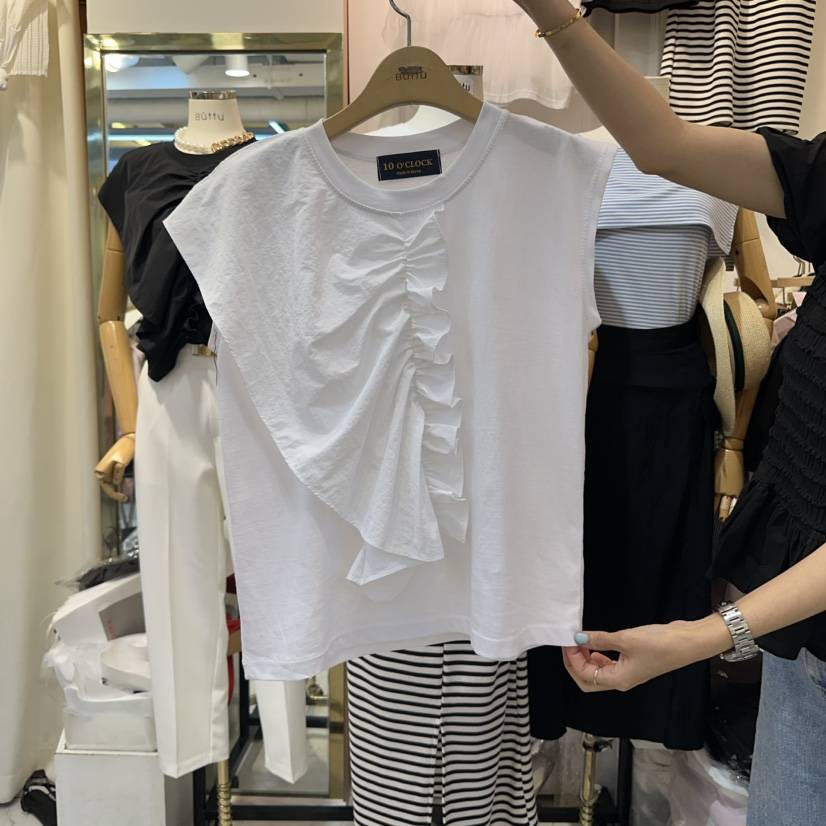 BUTTU東大門㊣代購女裝新款熱賣推薦25春夏休閑人氣吊帶背心10 O CLOCK/Buttu吊帶/背心
