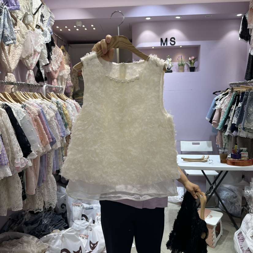 MS韓國代購㊣女士新品人氣職業25春夏時尚休閑推薦吊帶背心MS吊帶/背心