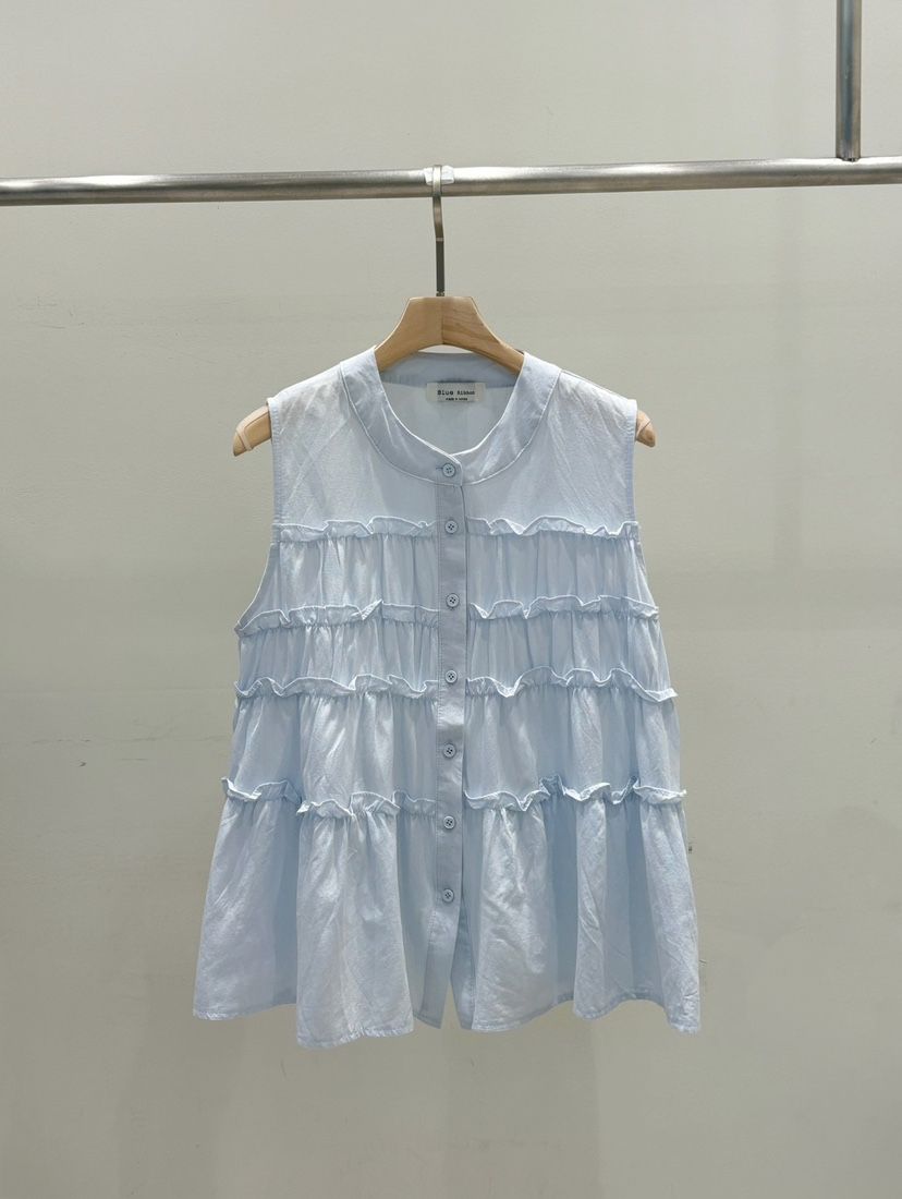 BLUE RIBBON韓國直郵㊣女士新品休閑25春夏職業熱賣真品馬甲BLUE RIBBON馬甲