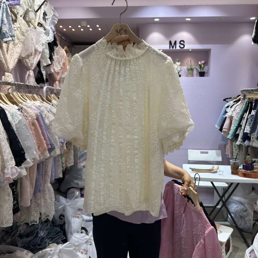 MS東大門㊣代購女士新款25春夏人氣推薦真品職業襯衫蕾絲衫MS襯衫/蕾絲衫