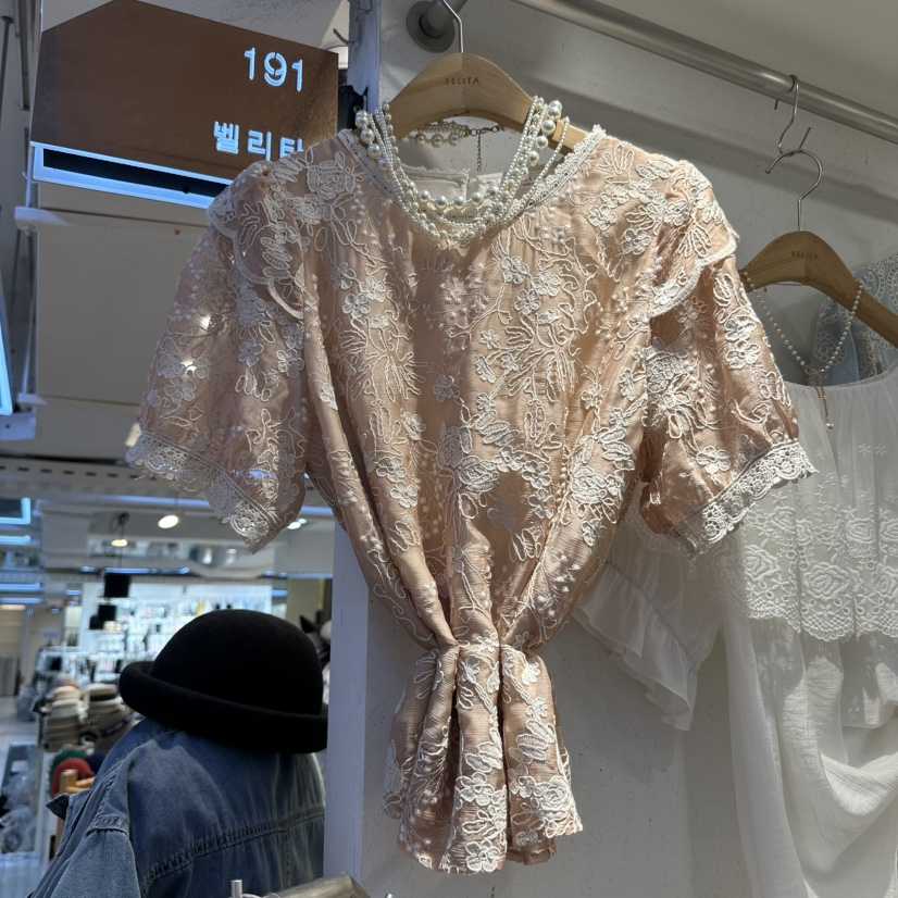 空東大門㊣直郵女裝新品時尚熱賣人氣職業推薦休閑襯衫蕾絲衫BELITA襯衫/蕾絲衫