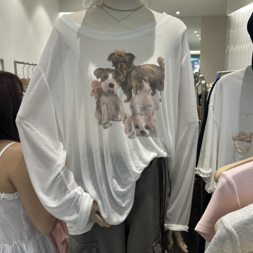 MIMME韓國代購㊣女裝新品推薦職業休閑25春夏時尚人氣長袖T恤MIMME長袖T恤