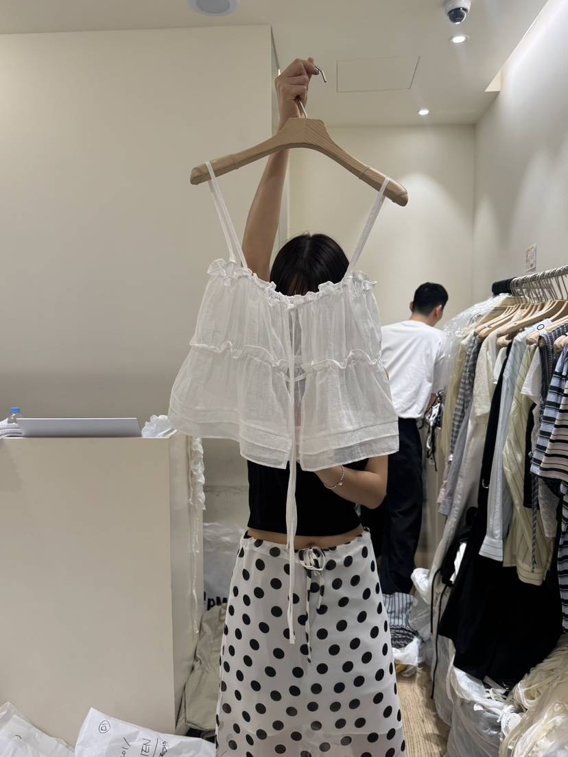 FLOWER-L東大門㊣直郵女裝新款真品時尚人氣25春夏吊帶背心FLOWER吊帶/背心