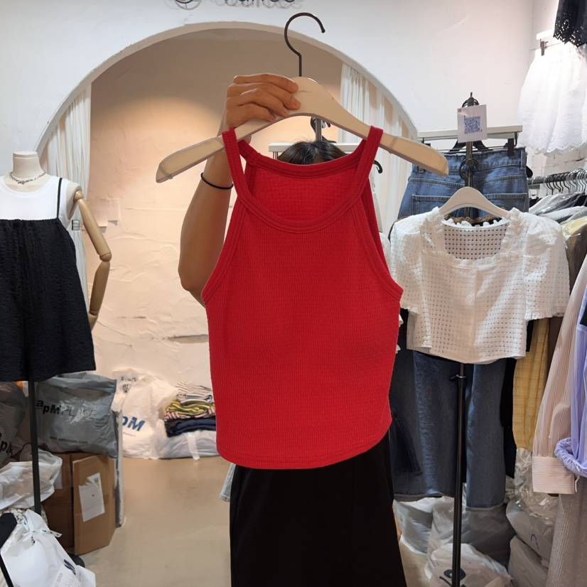 OZ東大門㊣實拍女裝新品熱賣25春夏真品職業時尚吊帶背心絨OZ.ounce吊帶/背心
