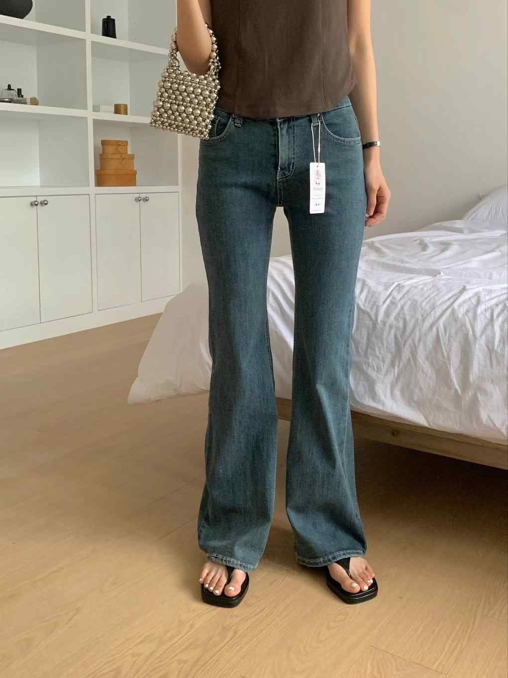 MISSJEAN韓國代購㊣女士新款熱賣推薦人氣25春夏休閑牛仔褲MISSJEAN牛仔褲