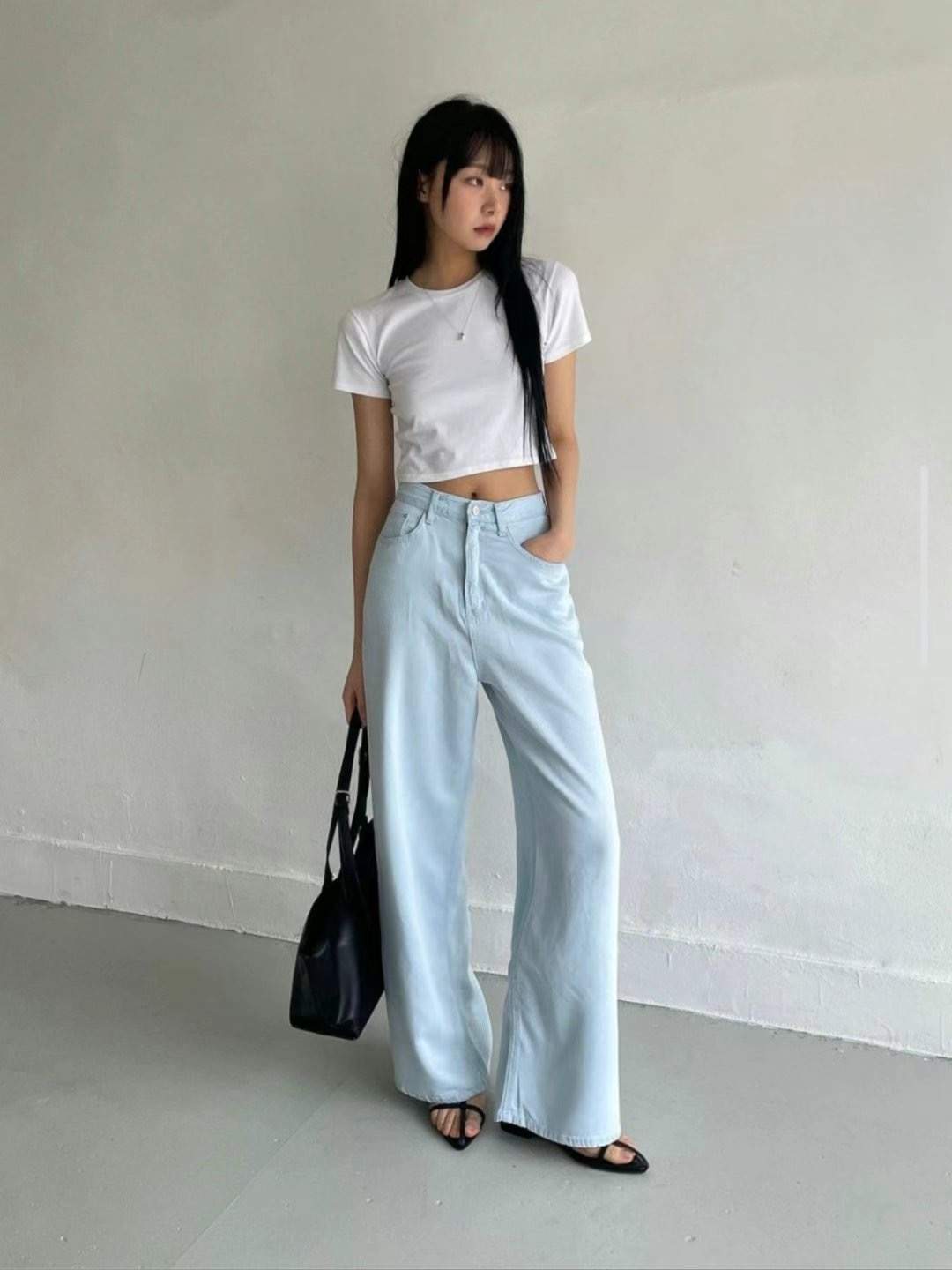 MISSJEAN韓國直郵㊣女士新品25春夏休閑時尚推薦熱賣牛仔褲MISSJEAN牛仔褲