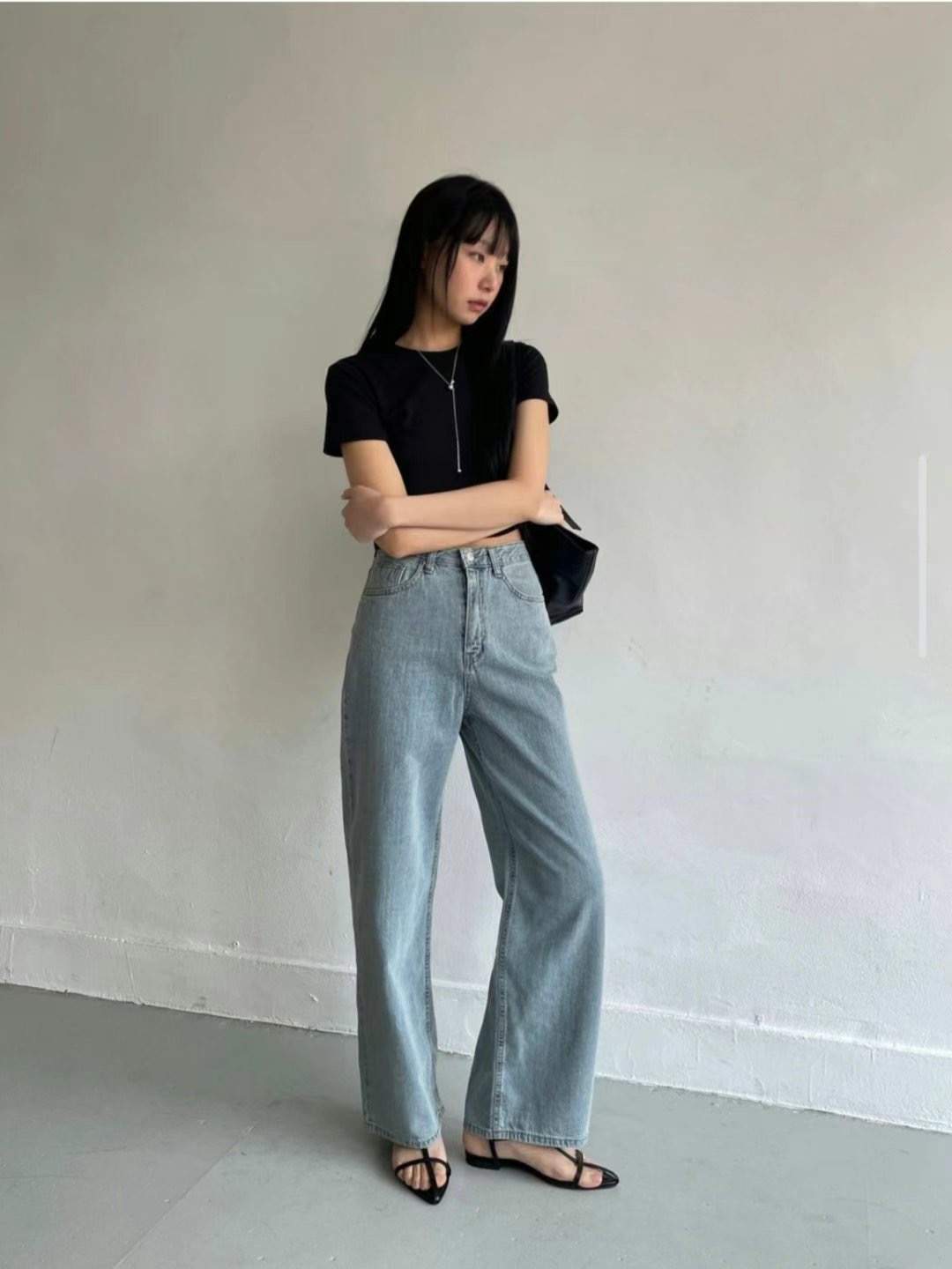 MISSJEAN東大門㊣代購女裝新品熱賣推薦時尚人氣25春夏牛仔褲MISSJEAN牛仔褲