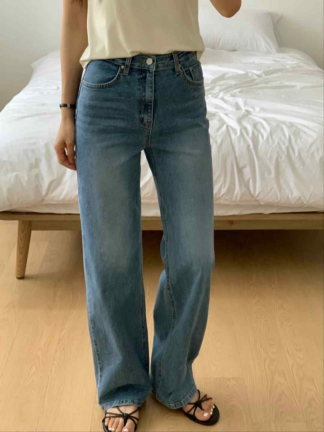 MISSJEAN東大門㊣實拍女士新款休閑熱賣人氣真品職業牛仔褲MISSJEAN牛仔褲