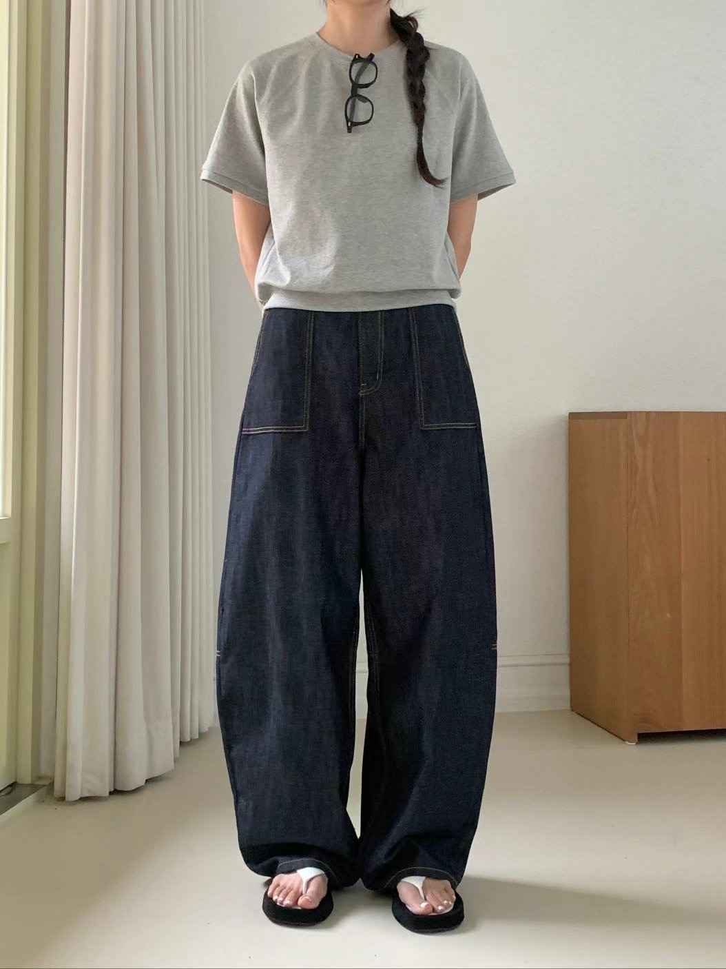 MISSJEAN東大門㊣直郵女裝新款職業人氣推薦時尚熱賣牛仔褲MISSJEAN牛仔褲