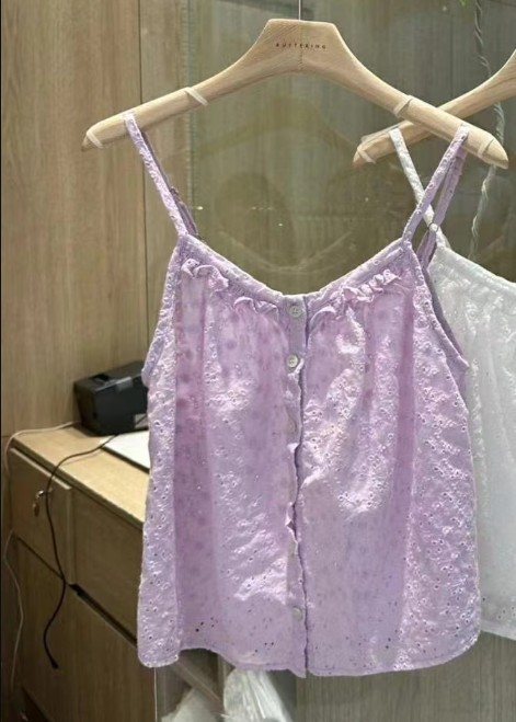 BUTTERING東大門㊣代購女裝新款真品休閑25春夏吊帶背心刺繡ARLOW吊帶/背心
