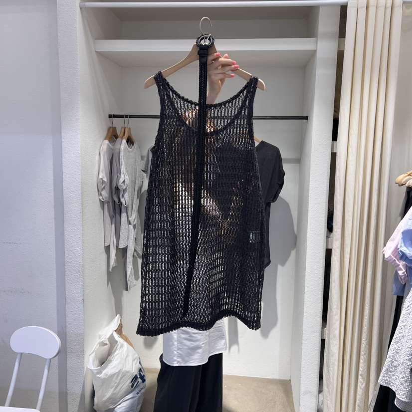 IR BIEN東大門㊣代購女士新品熱賣人氣休閑吊帶背心包含腰帶ir bien-A吊帶/背心