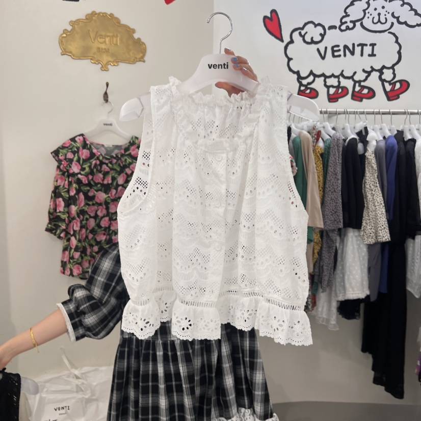 VENTI東大門㊣直郵女士新品時尚職業熱賣人氣推薦吊帶背心蕾絲VENTI吊帶/背心