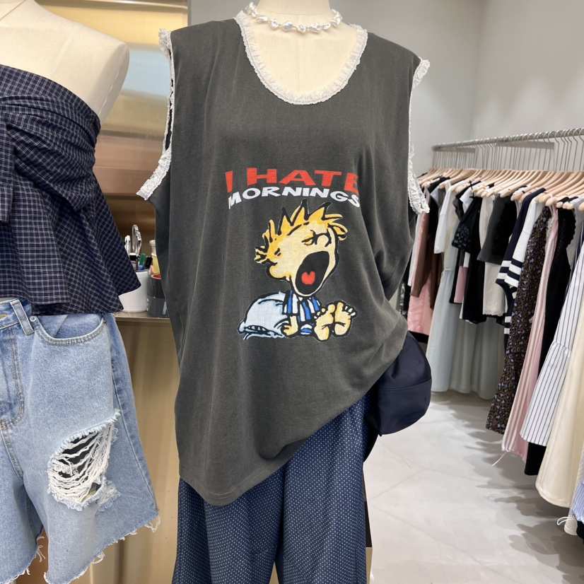 ROMAINE東大門㊣直郵女士新款人氣熱賣時尚25春夏休閑吊帶背心ROMAINE吊帶/背心