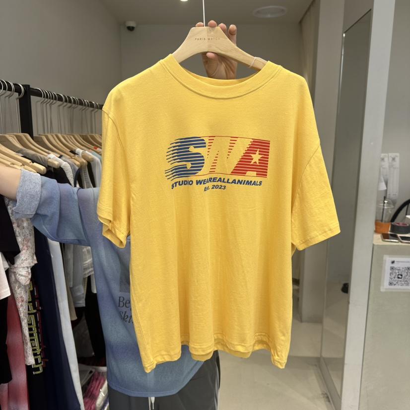 PARIS MATCH韓國代購㊣女士新品25春夏休閑真品推薦時尚T恤PARIS MATCHT恤
