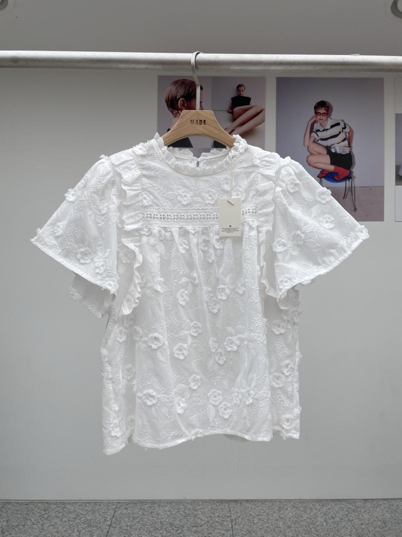 MADE-P韓國直郵㊣女裝新品推薦休閑職業時尚人氣襯衫蕾絲衫MADE-P襯衫/蕾絲衫