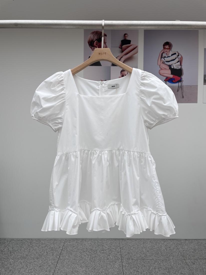 MADE-P東大門㊣代購女裝新款人氣25春夏時尚熱賣襯衫蕾絲衫MADE-P襯衫/蕾絲衫