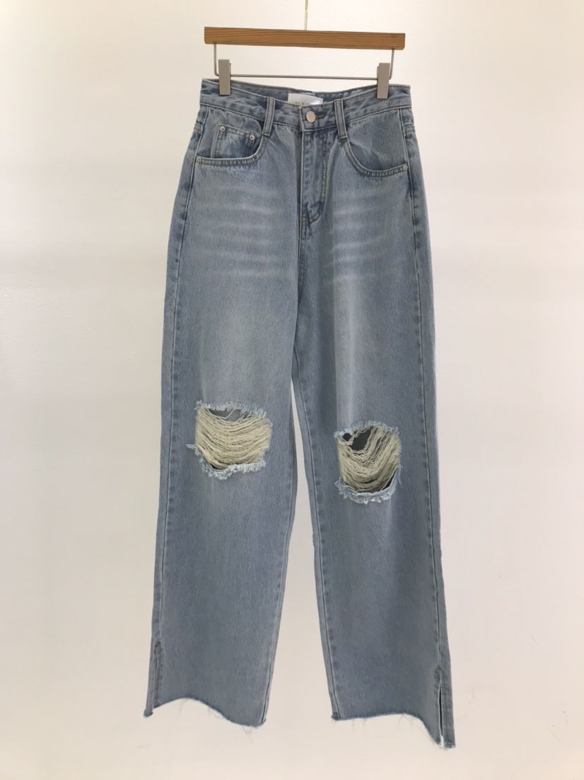 KC MARKET東大門㊣直郵女裝新品人氣熱賣時尚推薦職業牛仔褲KC MARKET牛仔褲