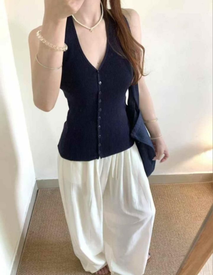 BOBBIE DOLL東大門㊣直郵女士新款職業25春夏真品吊帶背心BOBBIE DOLL吊帶/背心